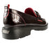 Pantofi casual, dama, PASS COLLECTION, X400008B bordo, piele lacuita